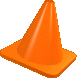 Cone Leaning Right